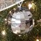 POP-UP Silver Christmas Ornaments Ball 4 ct. COLLAPSIBLE 3.5" Large Xmas Tree Reversible Plastic Big Baubles; Shatterproof